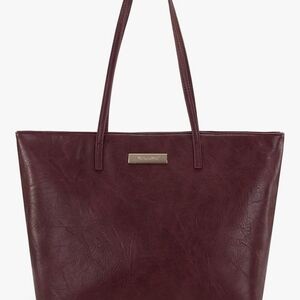 Vince Camuto Wine Burgundy Structured Tote